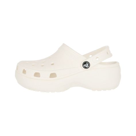 Zueco Crocs Classic Platform Mujer White-1