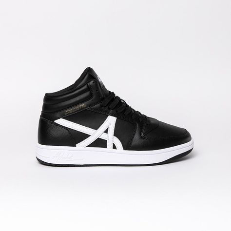 Zapatillas ALPHABET Negro Hombre Retro Fit High 698-0