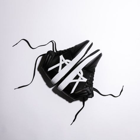 Zapatillas ALPHABET Negro Hombre Retro Fit High 698-1