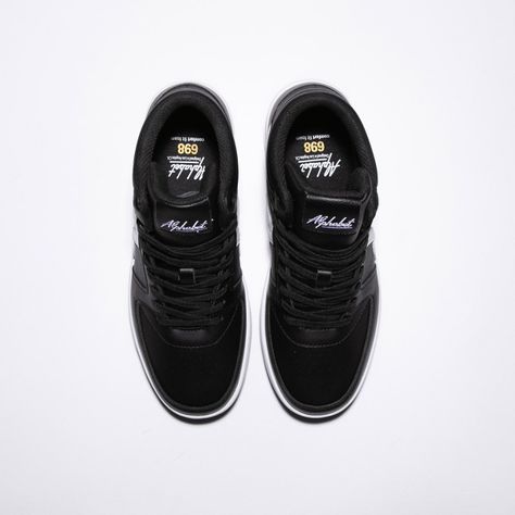 Zapatillas ALPHABET Negro Hombre Retro Fit High 698-5