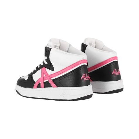 Zapatillas Joven Palermo Alphabet Blancas/Negras/Fucsias-3