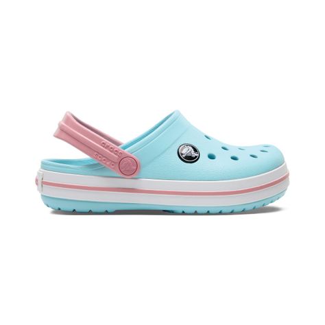 Zueco Crocs Crocband Bebé Ice Blue/White-1