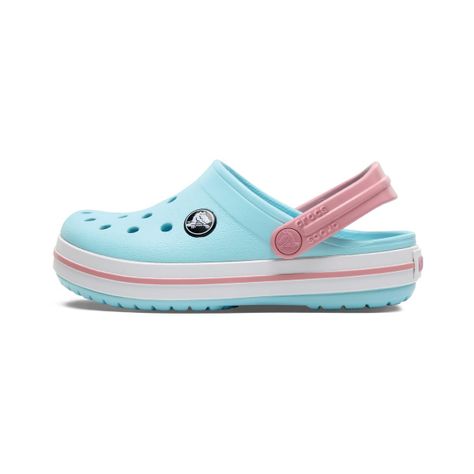 Zueco Crocs Crocband Bebé Ice Blue/White-2
