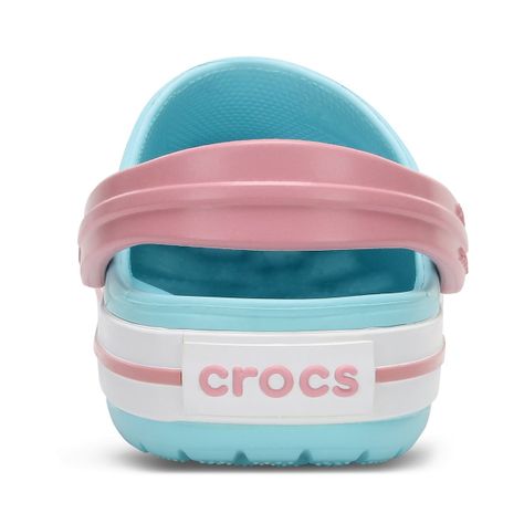 Zueco Crocs Crocband Bebé Ice Blue/White-4