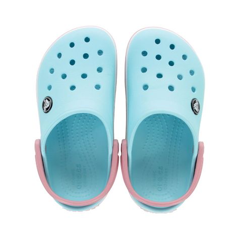 Zueco Crocs Crocband Bebé Ice Blue/White-5