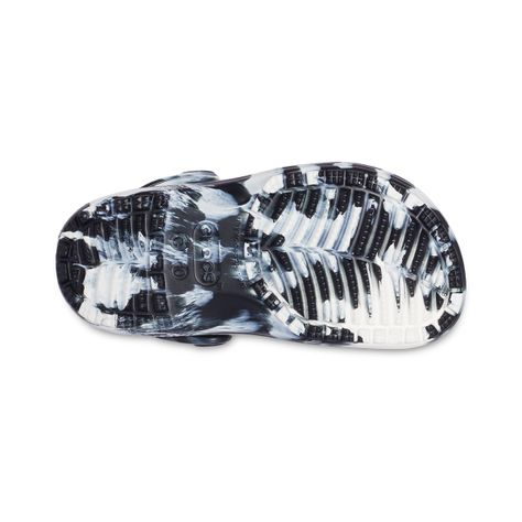 Zueco Crocs Classic Marbled Niño TD Black/White-3