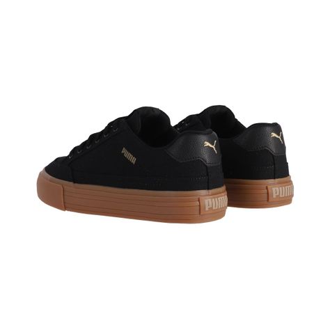 Zapatilla Puma Court Classic Vulc Hombre Negras/Café-3