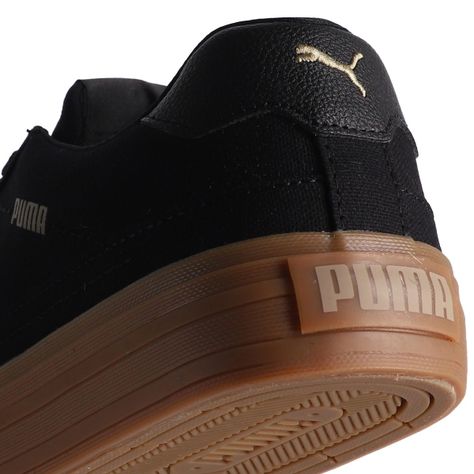 Zapatilla Puma Court Classic Vulc Hombre Negras/Café-5