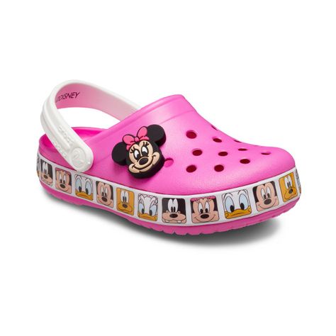 Zueco Crocs Fun Lab Minnie Mouse Band Niños TD Electric Pink-0