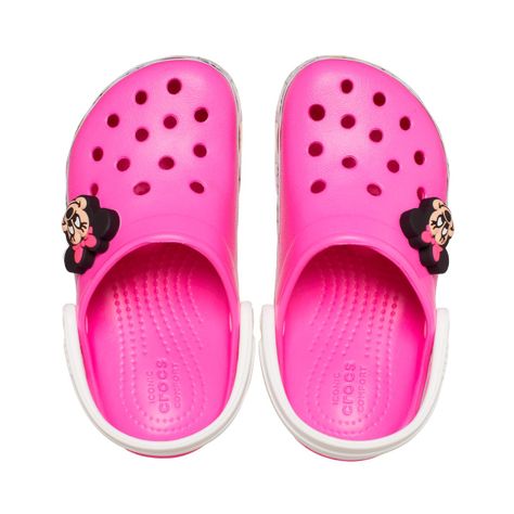 Zueco Crocs Fun Lab Minnie Mouse Band Niños TD Electric Pink-5