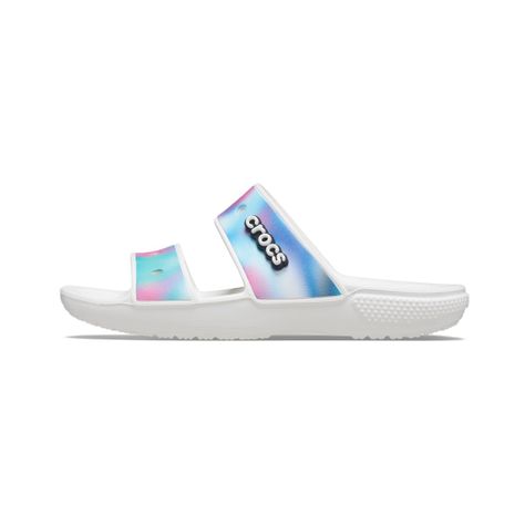 Sandalia Crocs Classic Solarized Unisex White/Multi-2