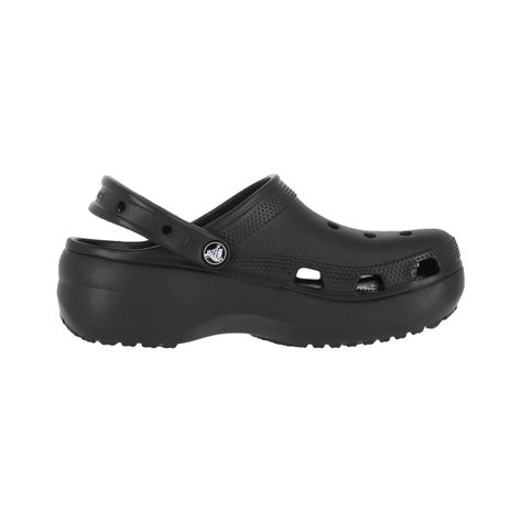 Zueco Crocs Classic Platform Mujer Black-2