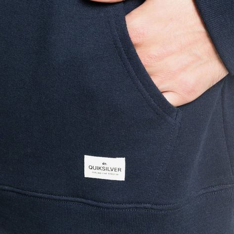 Polerón Quiksilver Essentials Organic Solid Hombre Navy-2
