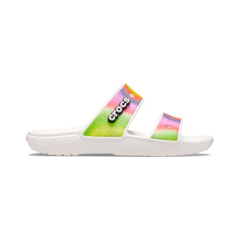 Sandalia Crocs Spray Dye Unisex White/Multi-1