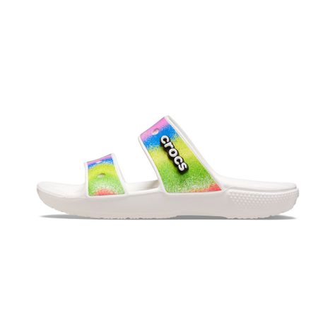 Sandalia Crocs Spray Dye Unisex White/Multi-2