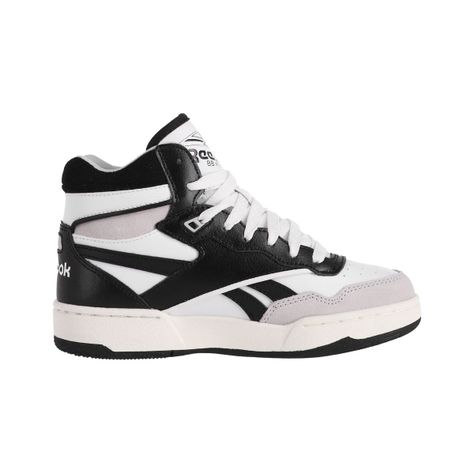 Zapatilla Reebok BB 4000 II Mid Niño Blancas/Negras-1