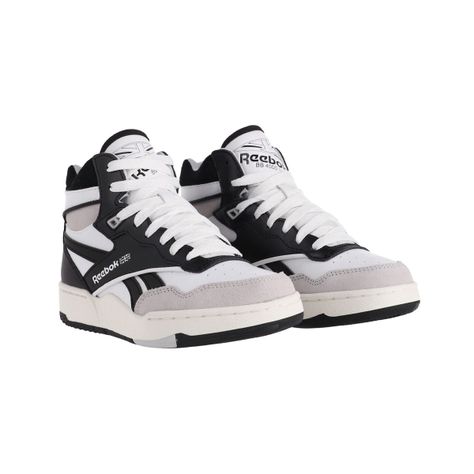 Zapatilla Reebok BB 4000 II Mid Niño Blancas/Negras-2