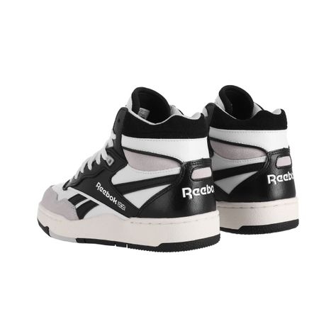 Zapatilla Reebok BB 4000 II Mid Niño Blancas/Negras-3
