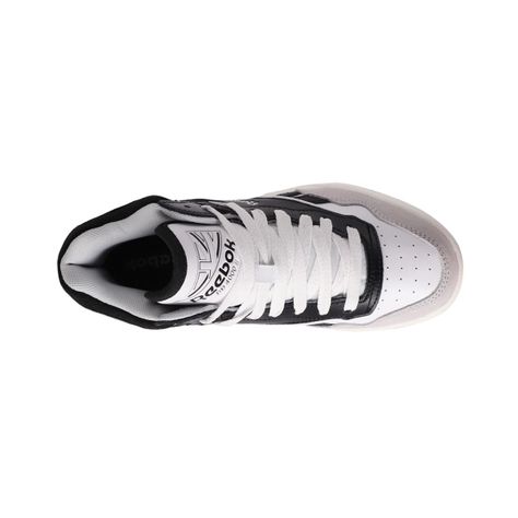 Zapatilla Reebok BB 4000 II Mid Niño Blancas/Negras-4