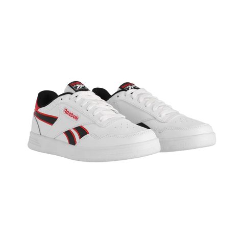 Zapatilla Reebok Court Advance Unisex Blancas/Negras/Rojas-2