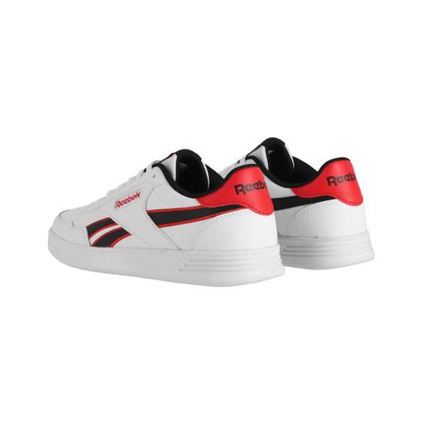 Zapatilla Reebok Court Advance Unisex Blancas/Negras/Rojas-3