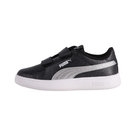 Zapatilla Puma Urbanas Smash 3.0 Glitz Glam Niño Negras-0