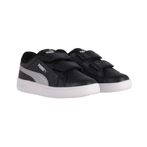 Zapatilla Puma Urbanas Smash 3.0 Glitz Glam Niño Negras-2