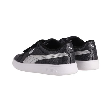 Zapatilla Puma Urbanas Smash 3.0 Glitz Glam Niño Negras-4