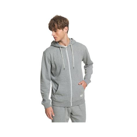 Polerón Quiksilver Essentials Organic Hombre Light Grey-1