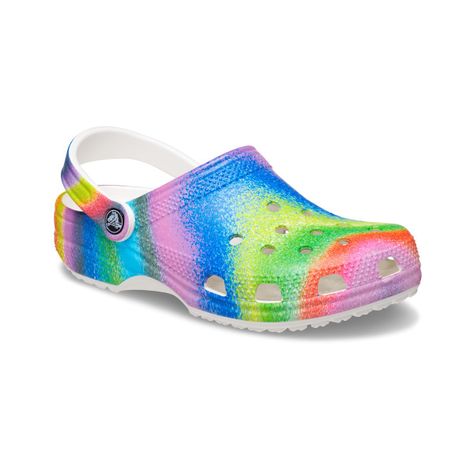 Zueco Crocs Classic Spray Dye Unisex White/Multi-0