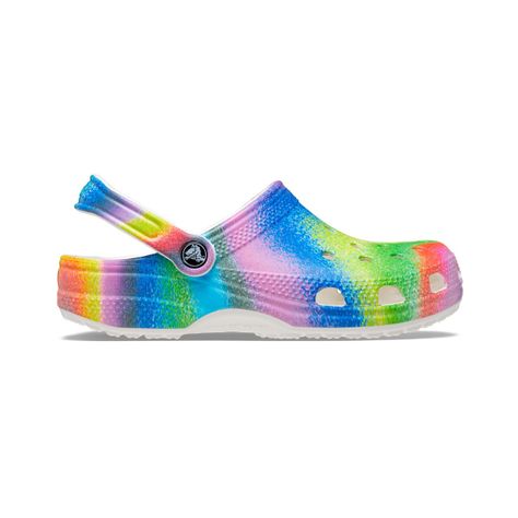 Zueco Crocs Classic Spray Dye Unisex White/Multi-1