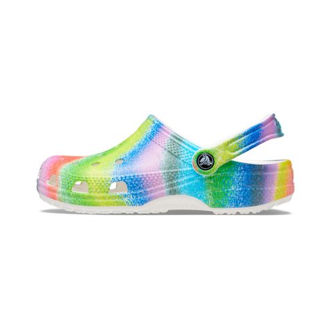 Zueco Crocs Classic Spray Dye Unisex White/Multi-2