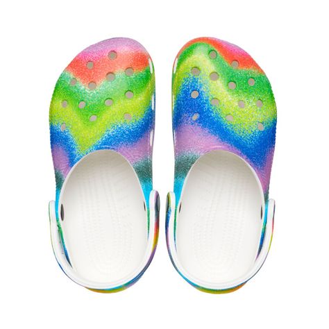 Zueco Crocs Classic Spray Dye Unisex White/Multi-5