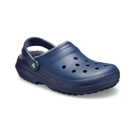 Zuecos Unisex Crocs Classic Lined Clog Navy/charcoal-0