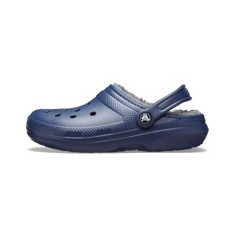 Zuecos Unisex Crocs Classic Lined Clog Navy/charcoal-2