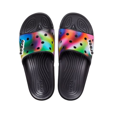 Sandalia Crocs Classic Solarized Unisex Black/Multi-5