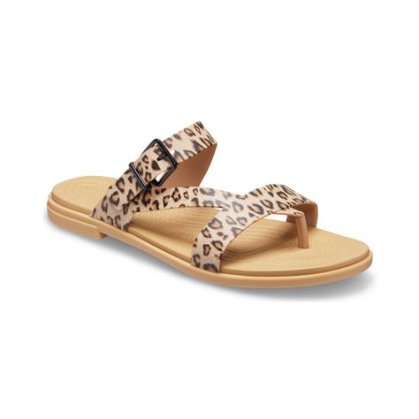 Sandalia Crocs Tulum Toe Post Mujer Lpd/Tan-0