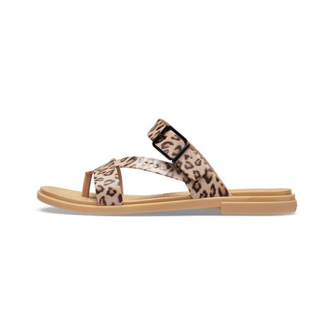 Sandalia Crocs Tulum Toe Post Mujer Lpd/Tan-1