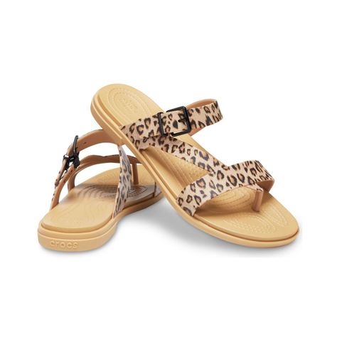 Sandalia Crocs Tulum Toe Post Mujer Lpd/Tan-6
