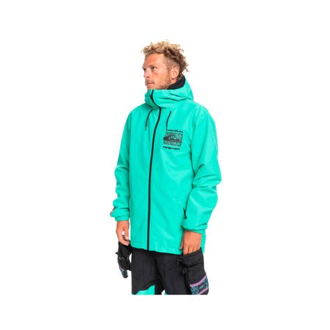 Chaqueta Hombre Quiksilver High In The Hood Shell Pool Green-1