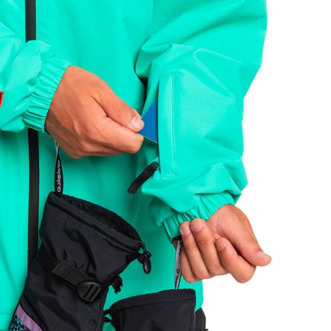 Chaqueta Hombre Quiksilver High In The Hood Shell Pool Green-4