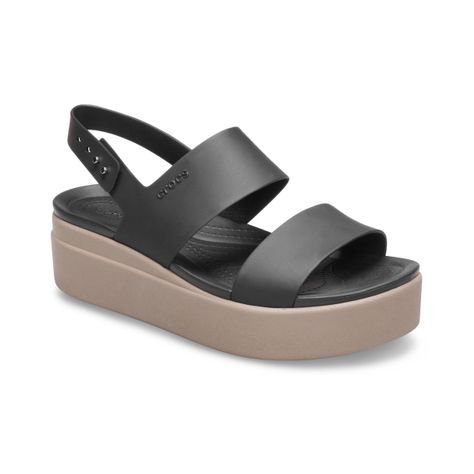 Sandalias Mujer Crocs Cs Brooklyn Low Wedge W Black-0