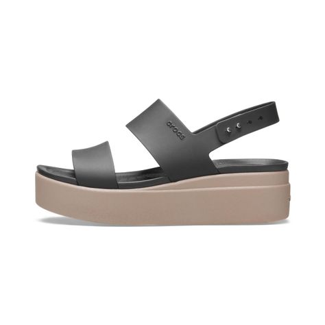 Sandalias Mujer Crocs Cs Brooklyn Low Wedge W Black-2