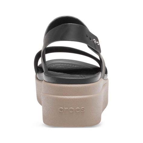 Sandalias Mujer Crocs Cs Brooklyn Low Wedge W Black-4