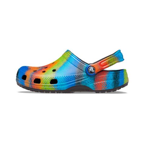 Zueco Crocs Classic Spray Dye Unisex Black/Multi-2