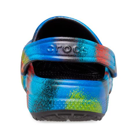 Zueco Crocs Classic Spray Dye Unisex Black/Multi-4