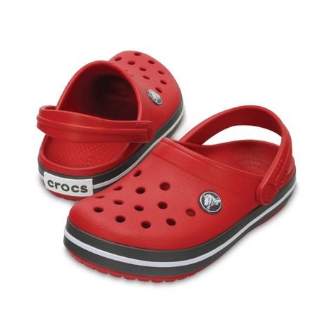 Zueco Crocs Crocband Niño Pepper/Graphite-5