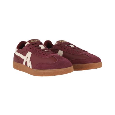 Zapatillas Mujer Monterey 301 Alphabet Burdeos/Blancas-2