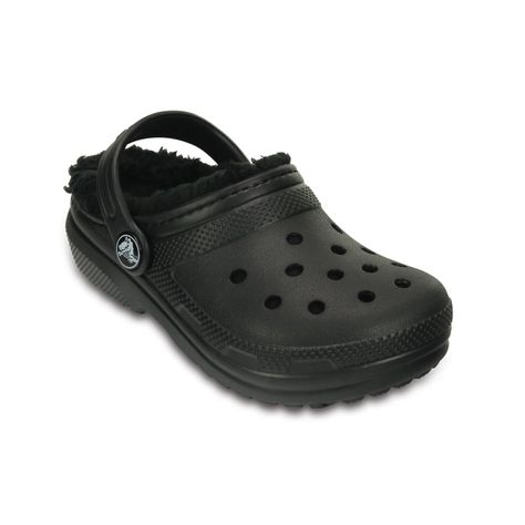 Zueco Crocs Lined Niño Black/Black-0