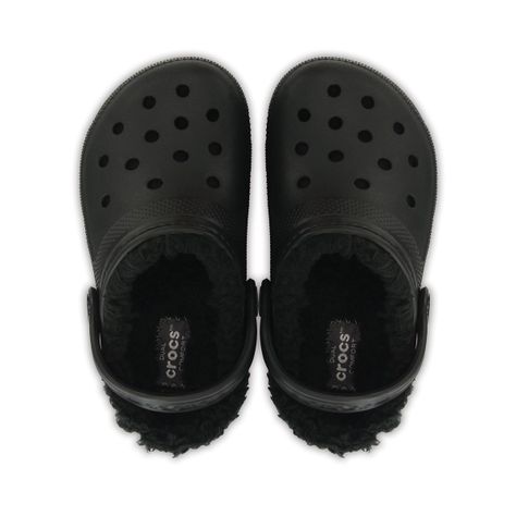 Zueco Crocs Lined Niño Black/Black-5